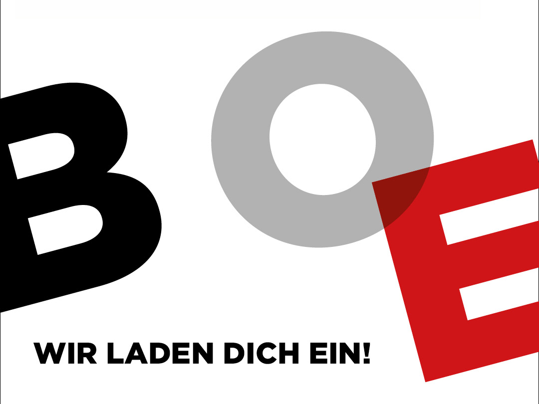 Werbegrafik lädt dazu ein, leoticket bei der BOE-Messe zu besuchen.
